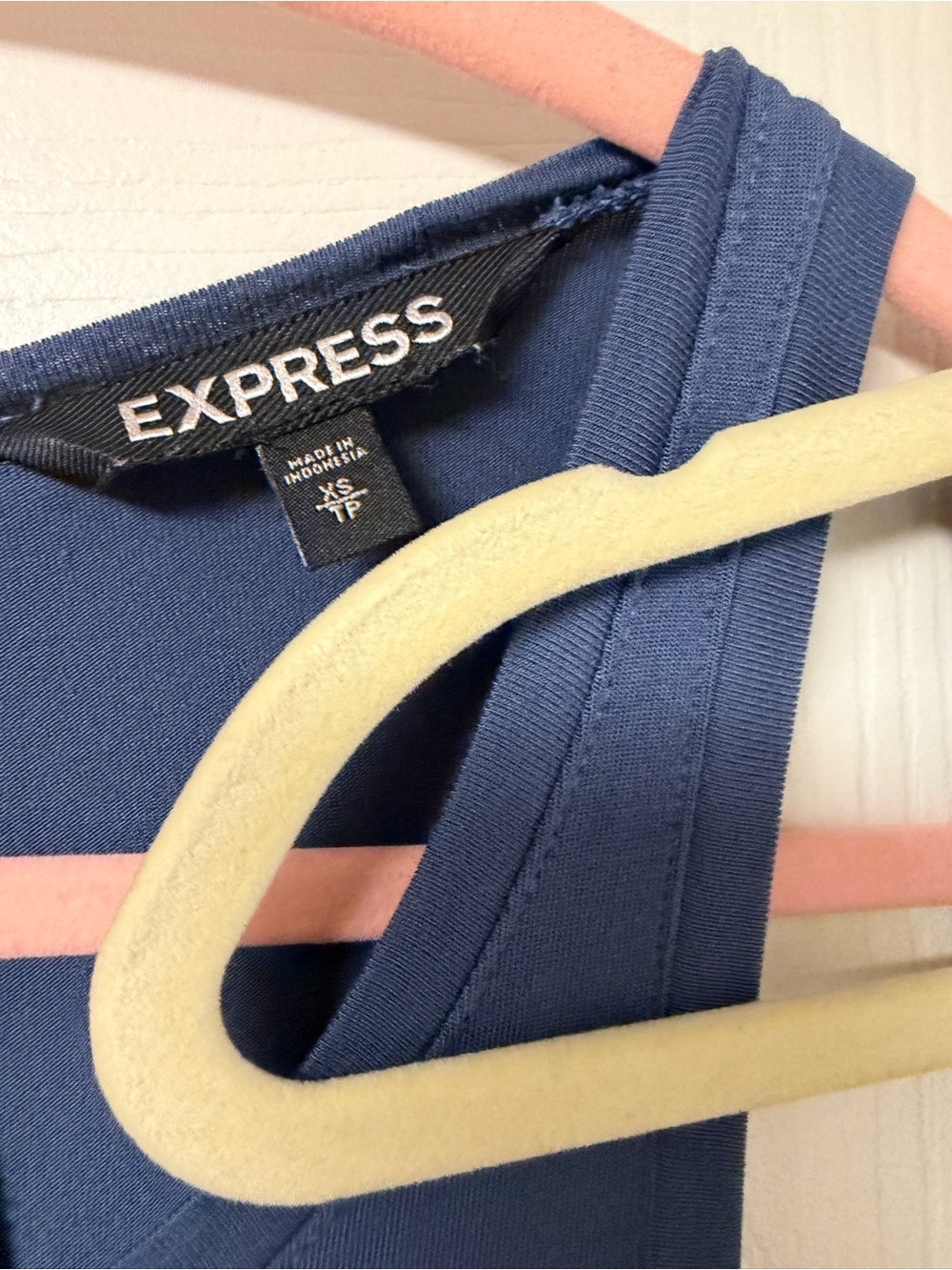 Express Sleeveless Maxi Dress Blue, Olive Green Stripe, Black, Plum XS Summer - Picture 5 of 7